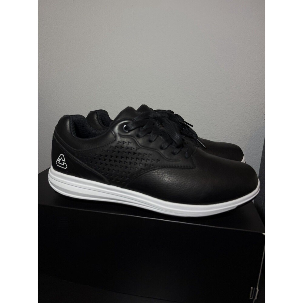 Cuater  Travis Mathew The Moneymaker  Lux Black Leather Golf Shoes 10 Spikeless